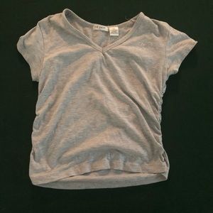 Red Paint Girls V-neck Top